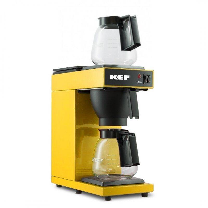 KEF FLT120-2 Filtre Kahve Makinası 2 Cam Potlu, Sarı, 1.8 Lt. x 2 - 1