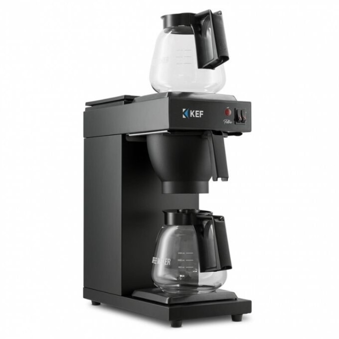 KEF FLT120-2 Filtre Kahve Makinası 2 Cam Potlu, SiyaH - KEF