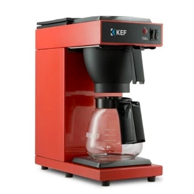 KEF FLT120 Filtre Kahve Makinası, 1.8 Lt. Kırmızı - KEF