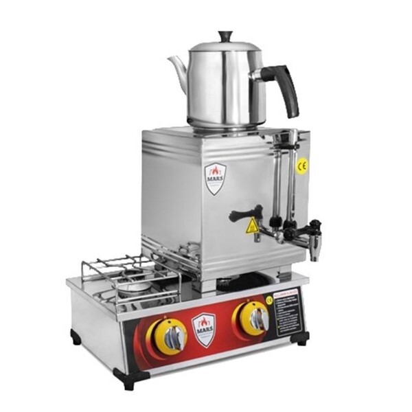 Mars 15lik Pleytli Kaynaklı Gazlı CE Çay Makinesi MCK-15G - Mars