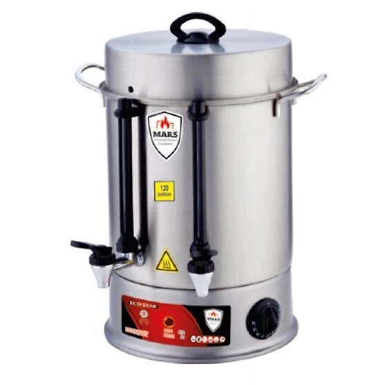 Mars 160 Bardak Çay Otomatı Metal Basmalı Musluklu MMBO-160 - Mars