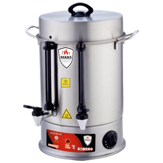 Mars 500 Bardak Çay Otomatı Metal Basmalı Musluklu MMBO-500 - Mars