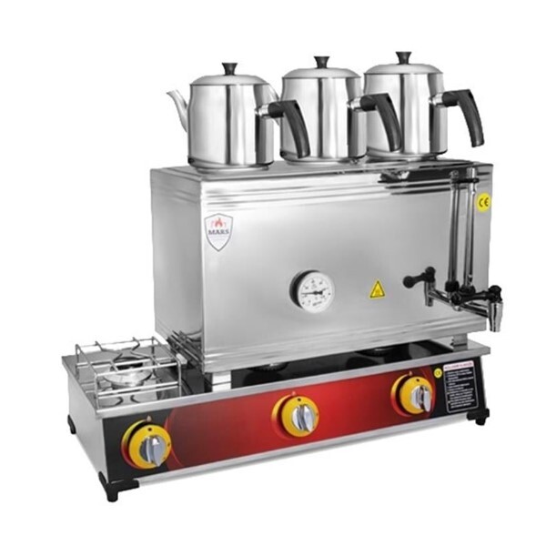 Mars 60lık Pleytli Kaynaklı Gazlı CE Çay Makinesi MCK-60G - Mars