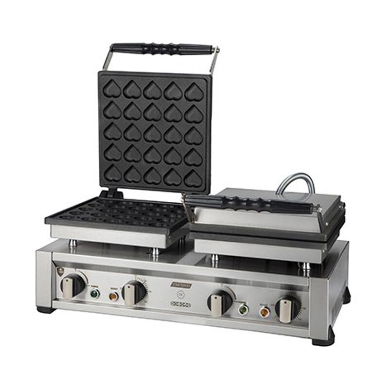Mars Çiftli Kalpli Bubble Kapaklı Waffle Makinesi MKBK-02 - Mars