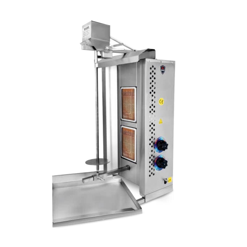 Mars Üstten Motorlu Döner Ocağı 2'li Gazlı CE ÜST-02G - Mars