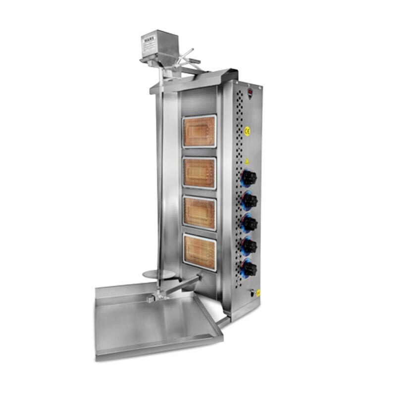 Mars Üstten Motorlu Döner Ocağı 5'li Gazlı CE ÜST-05G - Mars