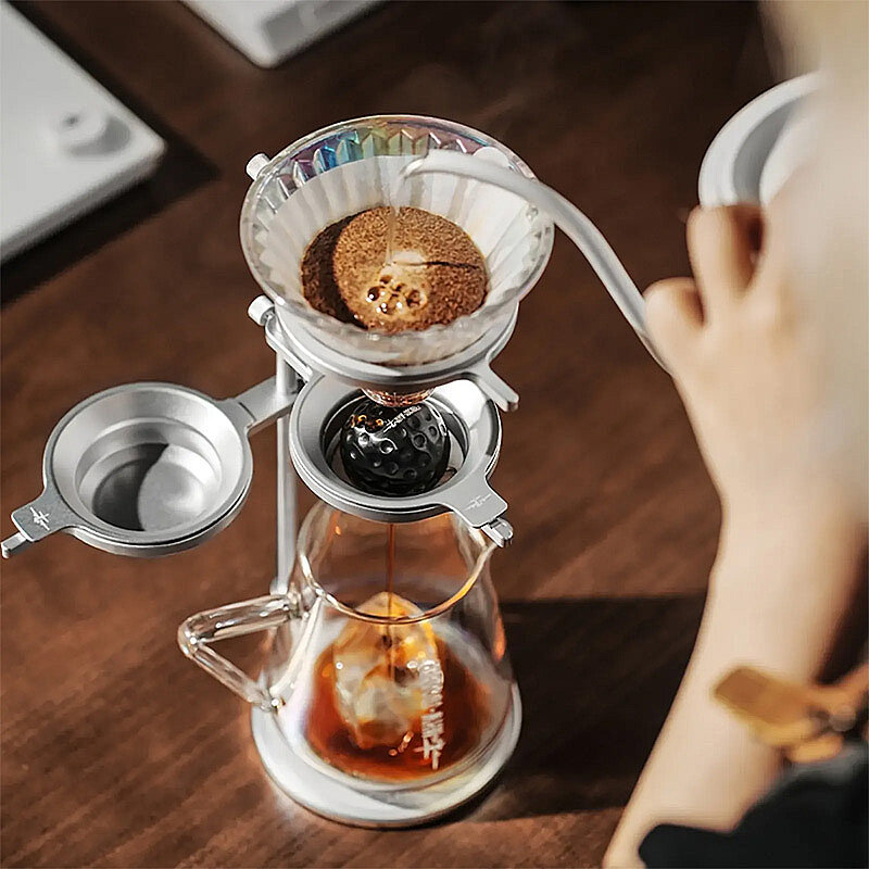 MHW-3Bomber BCH5505 Pour Over Kahve Demleme Standı, 265x110 mm, Gümüş - 4