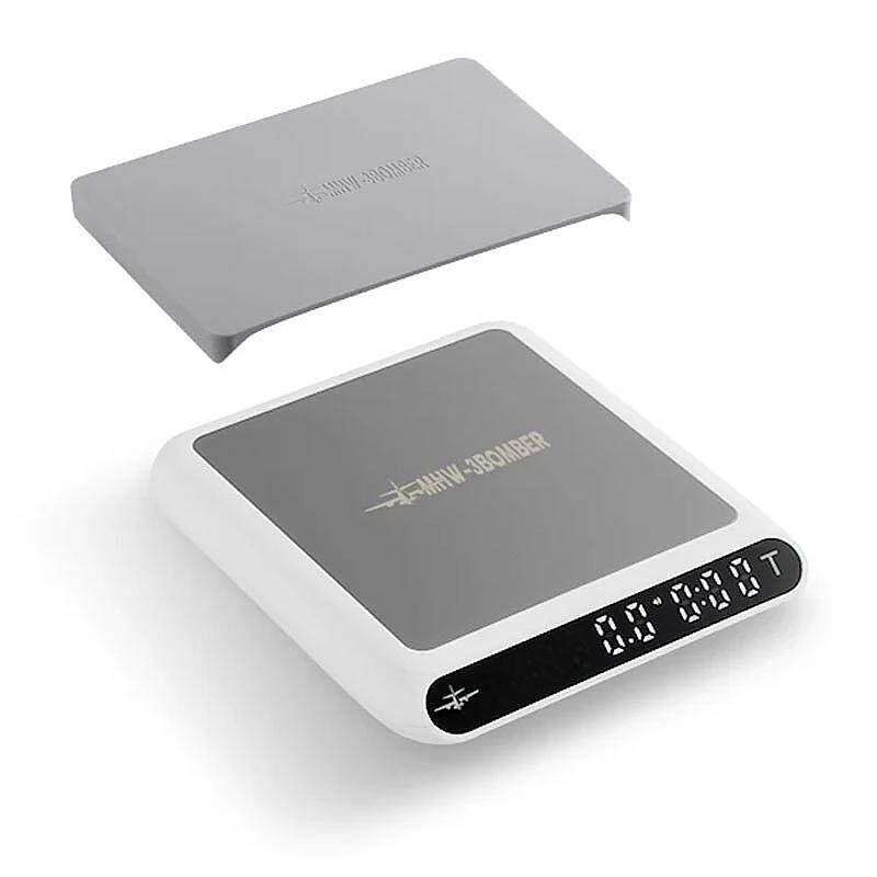 MHW-3Bomber ES5485W Formula Dijital Kahve Tartısı, 130x150x28 mm, 1500 mAh, Beyaz - 1