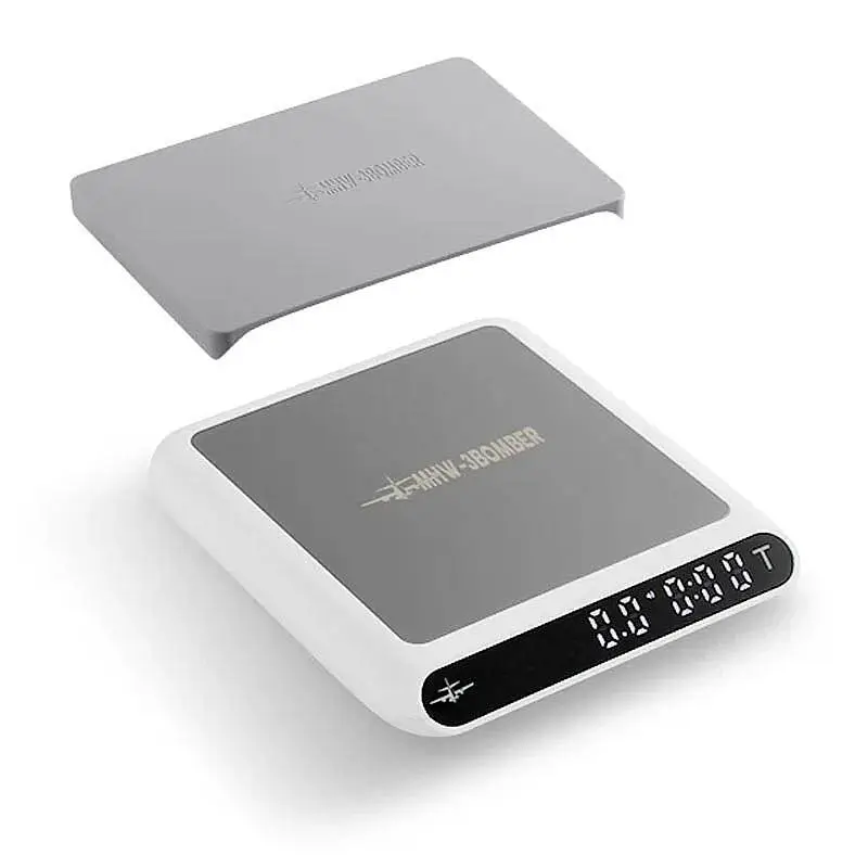 MHW-3Bomber ES5485W Formula Dijital Kahve Tartısı, 130x150x28 mm, 1500 mAh, Beyaz - 1