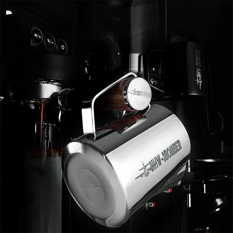 MHW-3Bomber P5001S Süt Potu Pitcher, Paslanmaz Çelik, 400 ml, Parlak - MHW-3Bomber (1)