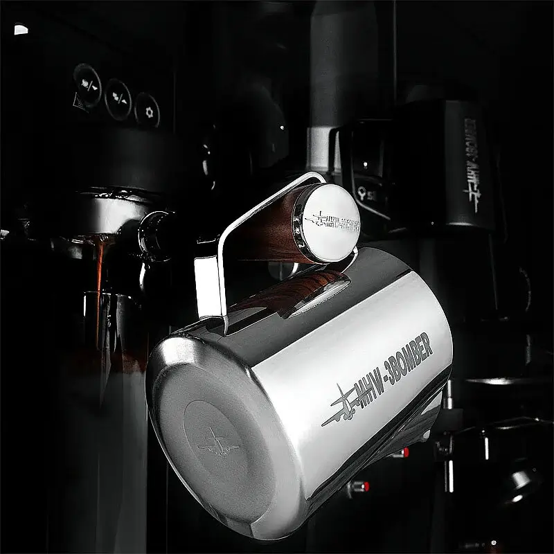 MHW-3Bomber P5001S Süt Potu Pitcher, Paslanmaz Çelik, 400 ml, Parlak - MHW-3Bomber (1)