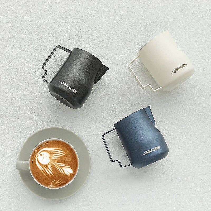 MHW-3Bomber P6006W Süt Potu Pitcher, Paslanmaz Çelik, 450 ml, Beyaz - 3