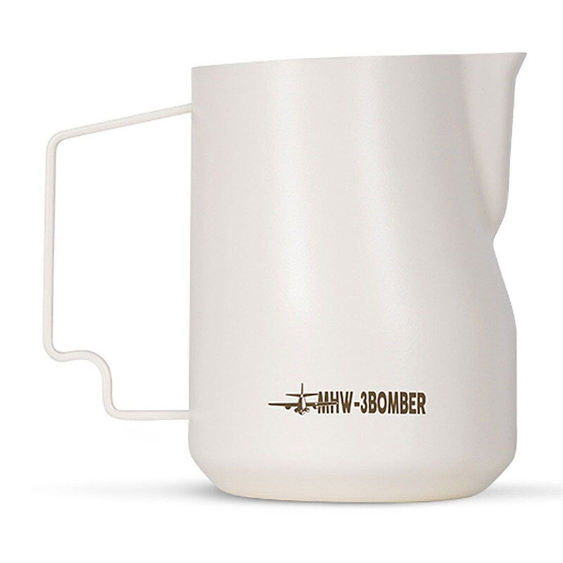 MHW-3Bomber P6006W Süt Potu Pitcher, Paslanmaz Çelik, 450 ml, Beyaz - MHW-3Bomber