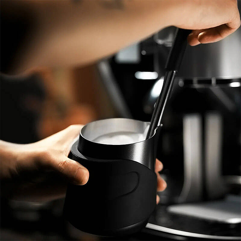 MHW-3Bomber P6513B Kulpsuz Süt Potu Pitcher, Paslanmaz Çelik, 400 ml, Siyah - 3