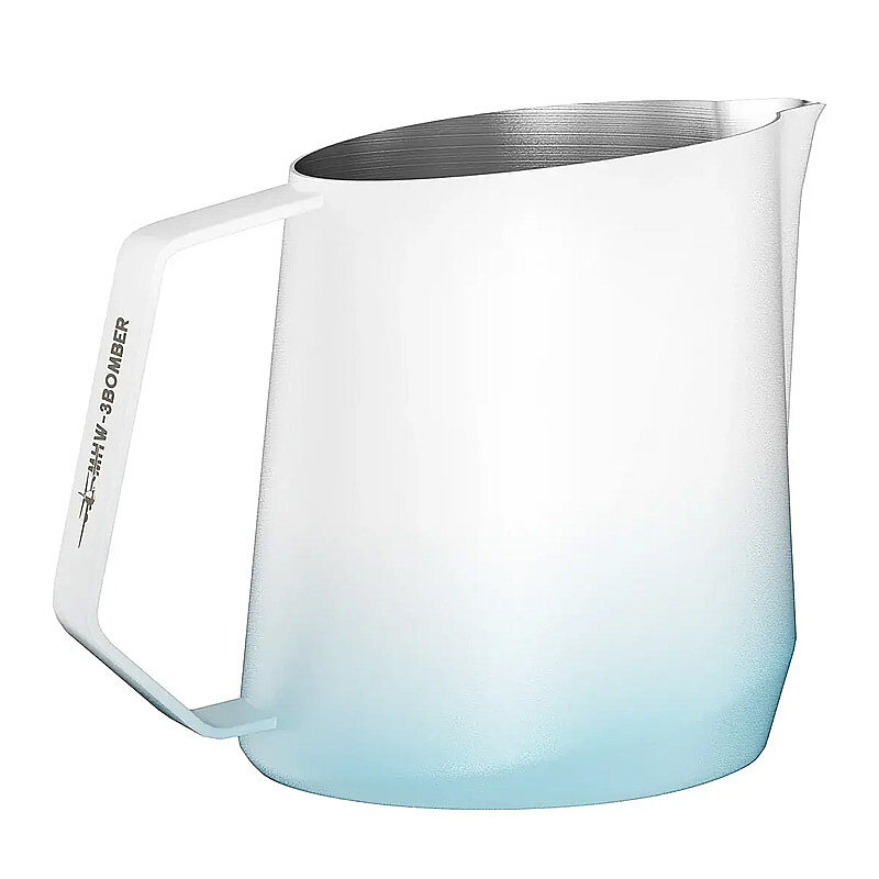 MHW-3Bomber P6847BL Süt Potu Pitcher, Paslanmaz Çelik, 600 ml, Mavi Beyaz - MHW-3Bomber