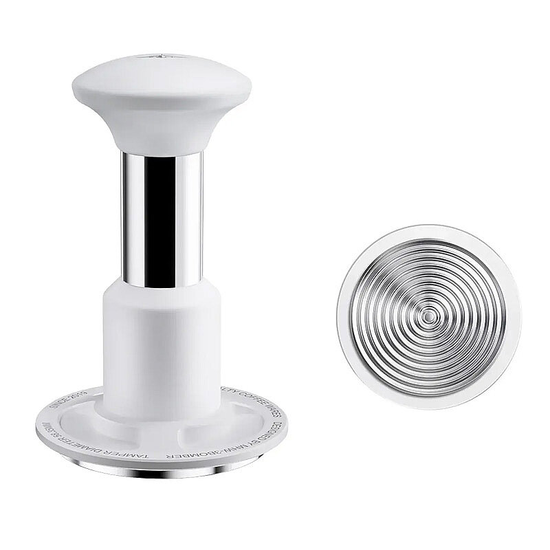 MHW-3Bomber T6734W Knight Basınçlı Dişli Tamper, Paslanmaz Çelik, 58.35 mm, Beyaz - MHW-3Bomber (1)