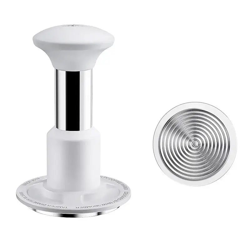 MHW-3Bomber T6734W Knight Basınçlı Dişli Tamper, Paslanmaz Çelik, 58.35 mm, Beyaz - MHW-3Bomber (1)