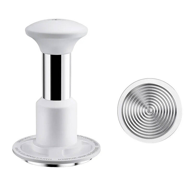 MHW-3Bomber T6734W Knight Basınçlı Dişli Tamper, Paslanmaz Çelik, 58.35 mm, Beyaz - 2