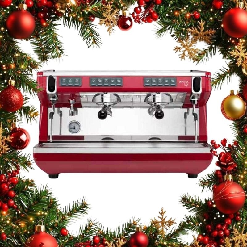 Nuova Simonelli Appia Life Tall Cup Tam Otomatik Espresso Kahve Makinesi, Kırmızı, 2 Gruplu - Nuova Simonelli