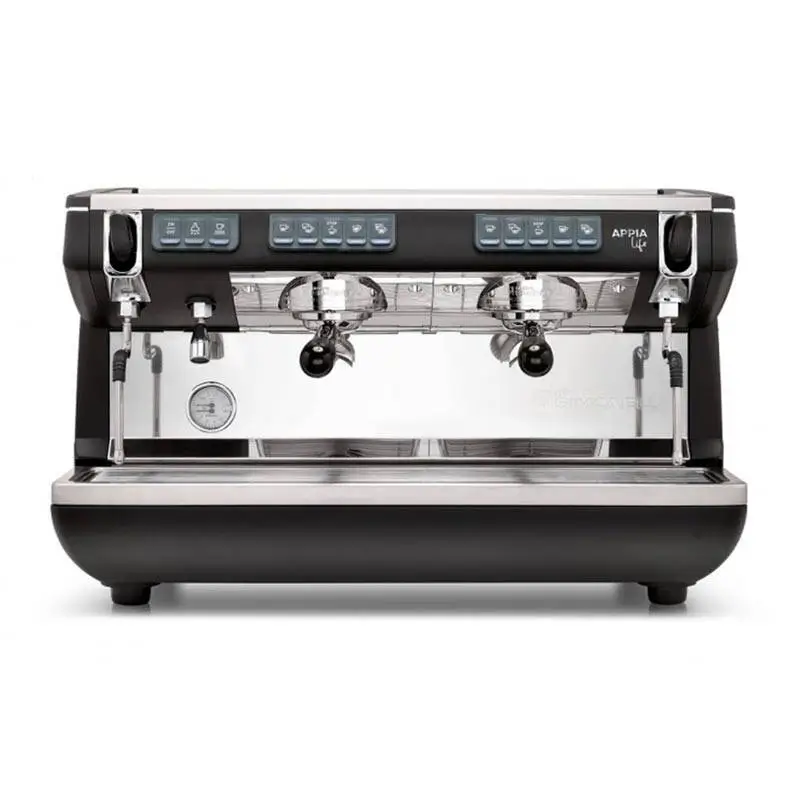 Nuova Simonelli Appia Life Tall Cup Tam Otomatik Espresso Kahve Makinesi, Siyah, 2 Gruplu - 1