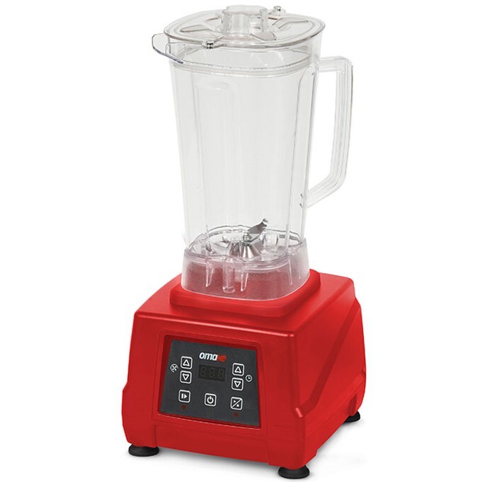 Omake Bar Blender, Mikser, 3 Lt, Saydam Kapak, Dijital, Kırmızı, BLE12.E15 - Omake