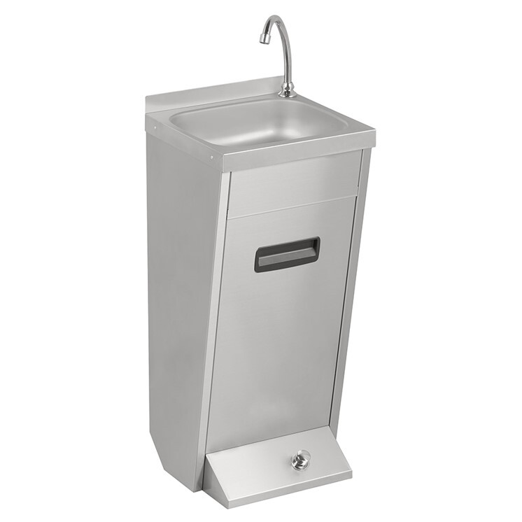 Omake El Yıkama Evyesi, Ayaktan Basmalı, 300x350x120 mm - Omake