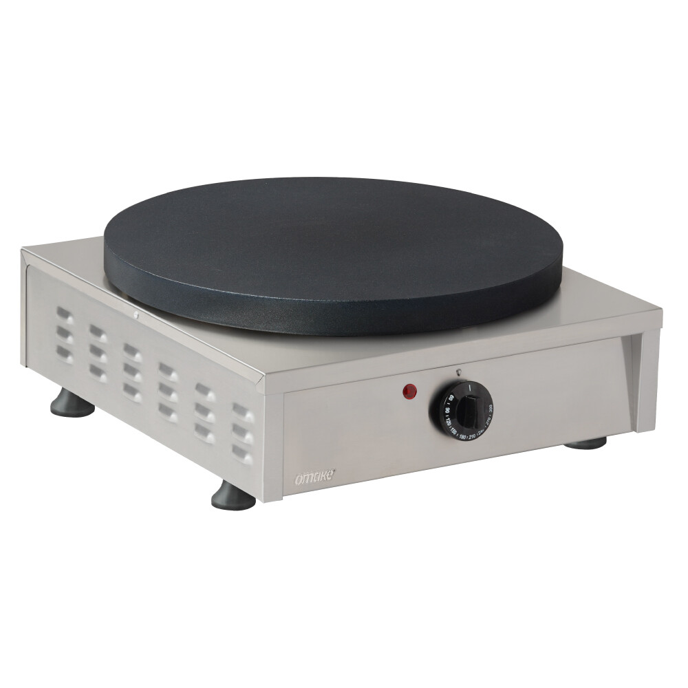 Omake Krep Makinesi, Yuvarlak, Düz, Tekli, KRP04.E11, Teflon - Omake