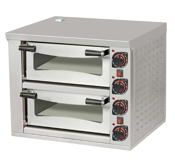 Omake Pizza Fırını, Pişirme Taşlı, Elektrikli, 52x52, 2 Katlı, FPZ01.E21 - Omake