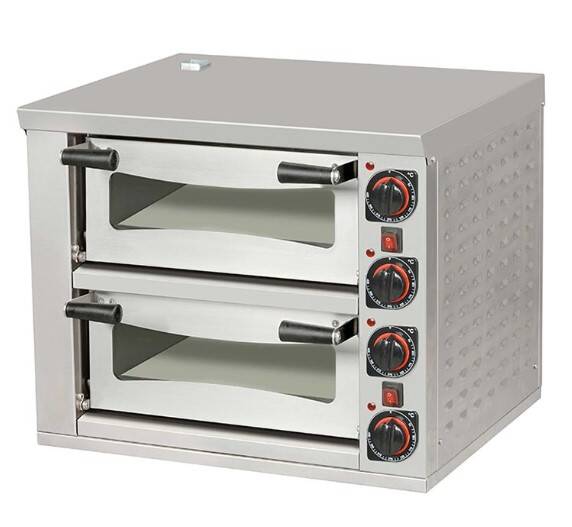 Omake Pizza Fırını, Pişirme Taşlı, Elektrikli, 52x52, 2 Katlı, FPZ01.E21 - 1
