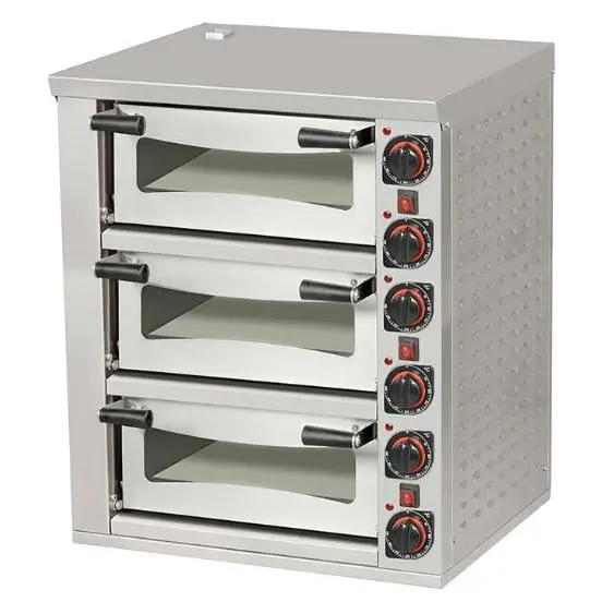Omake Pizza Fırını, Pişirme Taşlı, Elektrikli, 62x62, 3 Katlı, FPZ01.E31 - 1