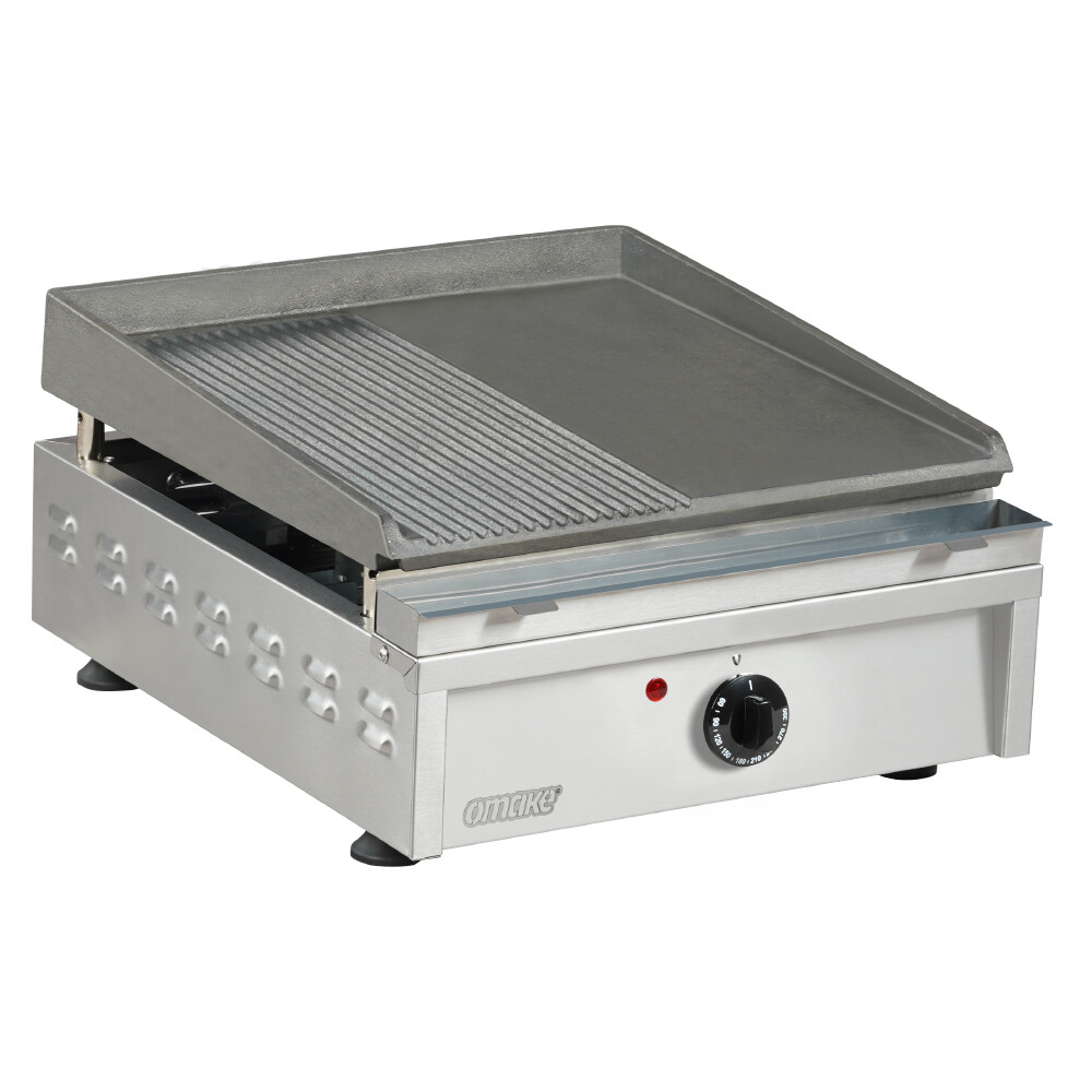 Omake Pleyt Döküm Izgara, 40 cm, Elektrikli, IZG02.E11 - Omake