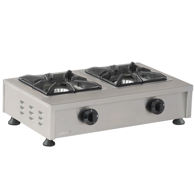 Omake Set Üstü Ocak, İkili, Mini Doğalgazlı, OCK02.N21 - Omake