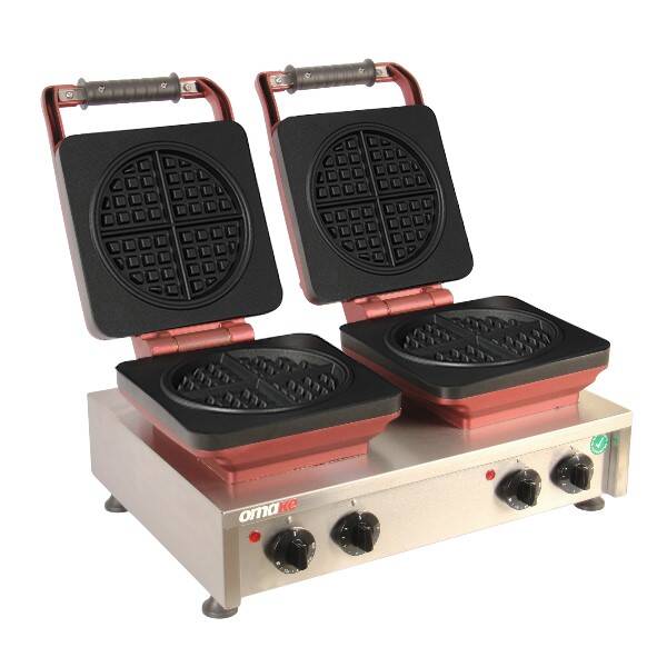 Omake Waffle Makinesi, Zaman Ayarlı, İkili, WFL21.E22, Amerikan - 1