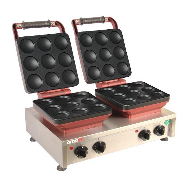 Omake Waffle Makinesi, Zaman Ayarlı, İkili, WFL21.E22, Balls - 1