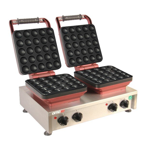 Omake Waffle Makinesi, Zaman Ayarlı, İkili, WFL21.E22, Balls - Omake