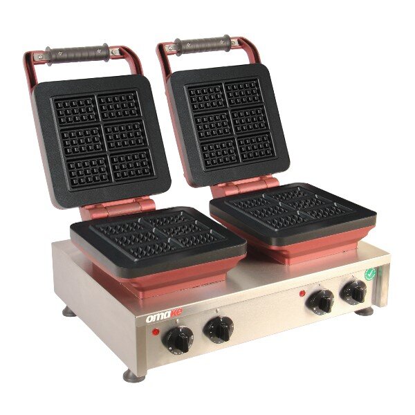 Omake Waffle Makinesi, Zaman Ayarlı, İkili, WFL21.E22, Brüksel 3x - Omake