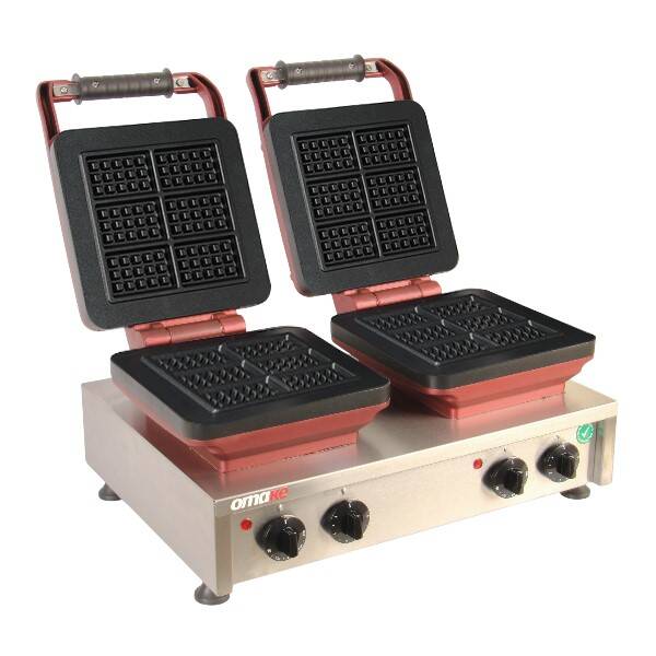 Omake Waffle Makinesi, Zaman Ayarlı, İkili, WFL21.E22, Brüksel 3x - 1