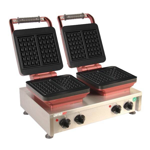 Omake Waffle Makinesi, Zaman Ayarlı, İkili, WFL21.E22, Brüksel 4x - 1