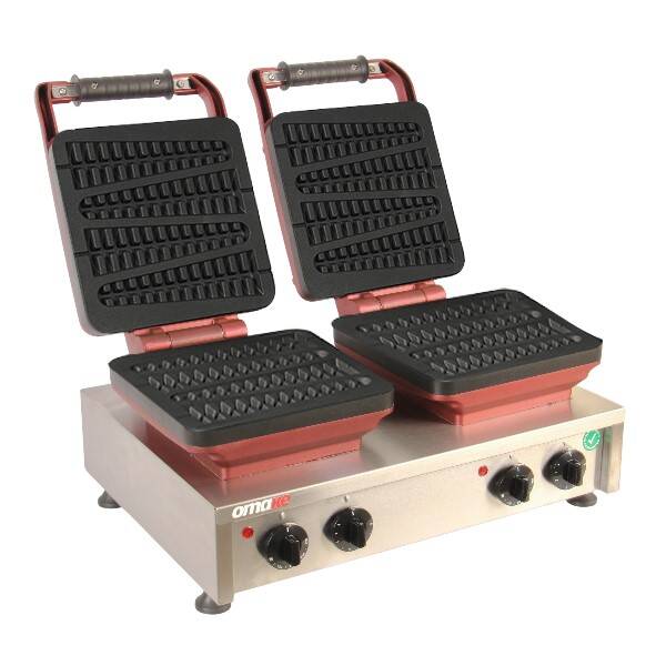 Omake Waffle Makinesi, Zaman Ayarlı, İkili, WFL21.E22, Çubuk Çam, Elektrikli - 1