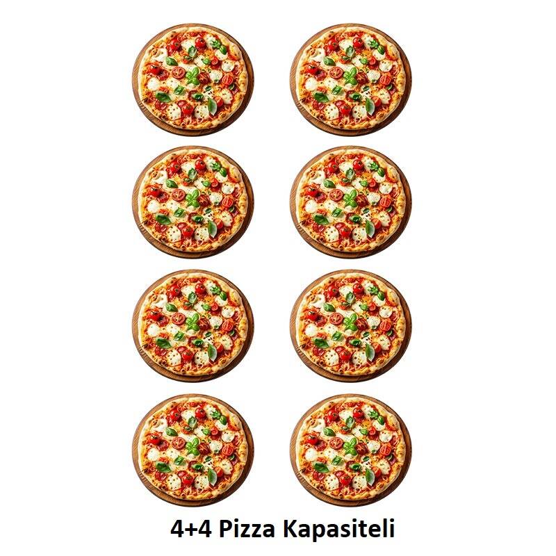 Öztiryakiler 25 cm x 8 Pizza Kapasiteli Pizza Fırını, İki Katlı, Elektrikli - 2