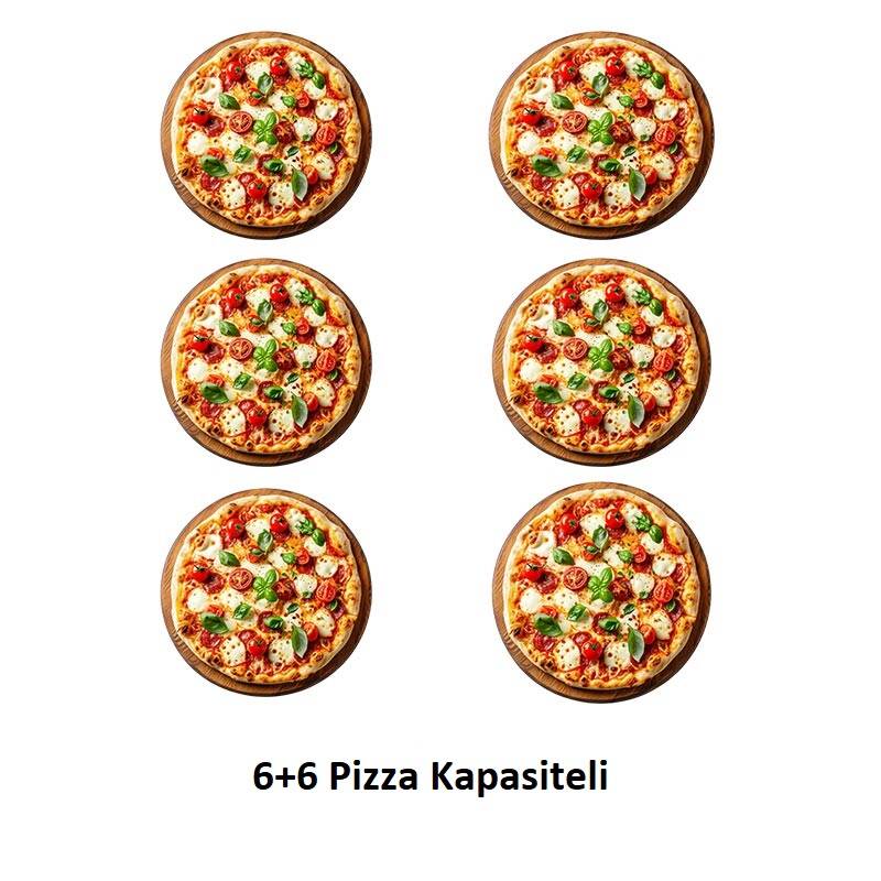 Öztiryakiler 30 cm x 12 Pizza Kapasiteli Pizza Fırını, Çift Katlı, Elektrikli - 2