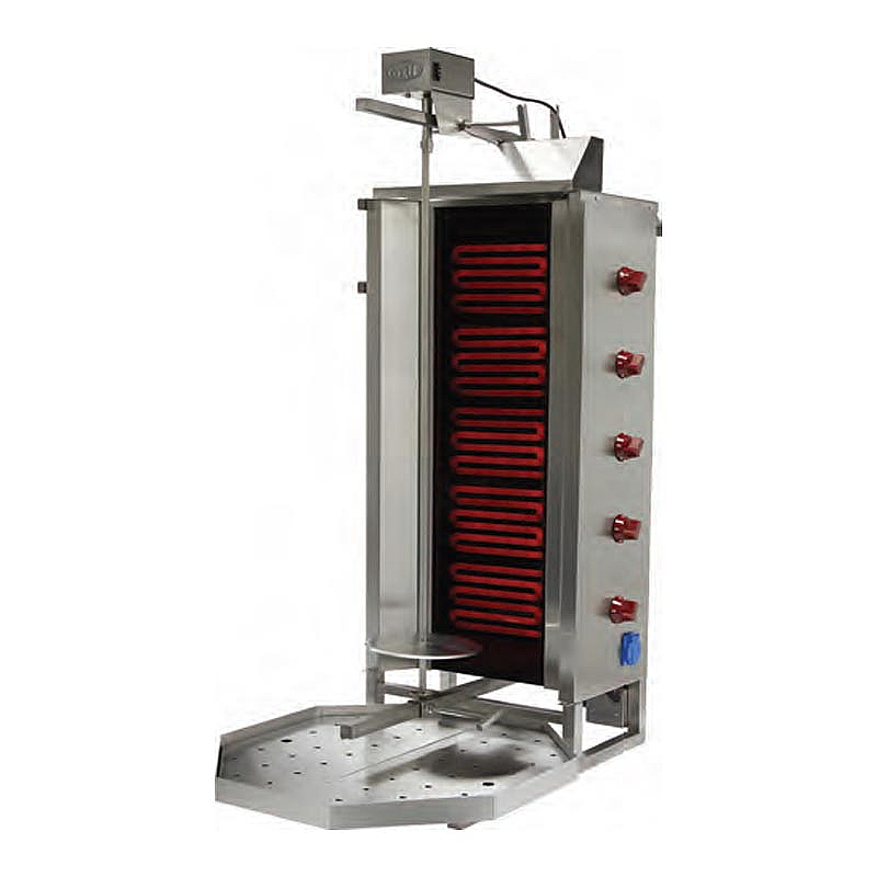 Öztiryakiler 5E Model Üstten Motorlu Döner Ocağı, 5 Radyanlı, Elektrikli, 120 kg Et Kapasitesi - Öztiryakiler