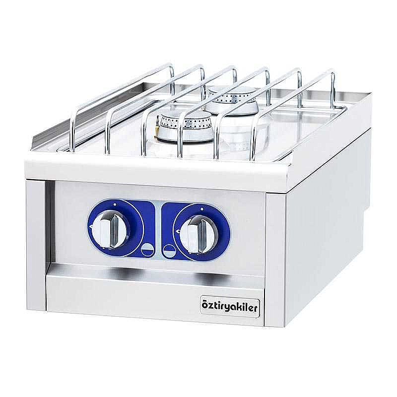 Öztiryakiler 600 Seri 2 Gözlü Set Üstü Ocak, 40x60x26 cm, Gazlı, 8.5 kW. - 1