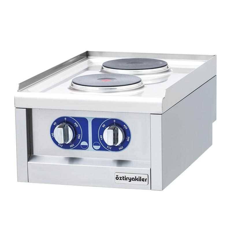 Öztiryakiler 600 Seri Set Üstü Ocak, 2 Gözlü, 40x60x26 cm, Elektrikli - 1