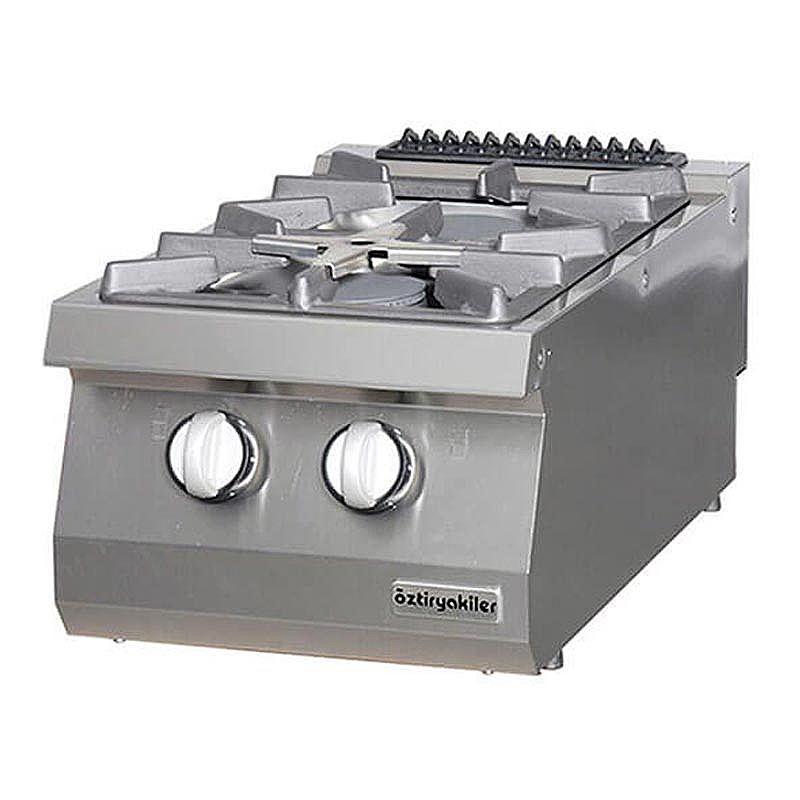 Öztiryakiler 700 Seri OSOG 4070 LP İkili Set Üstü Ocak, 40x70x28 cm, Gazlı, 13.5 kW. - Öztiryakiler