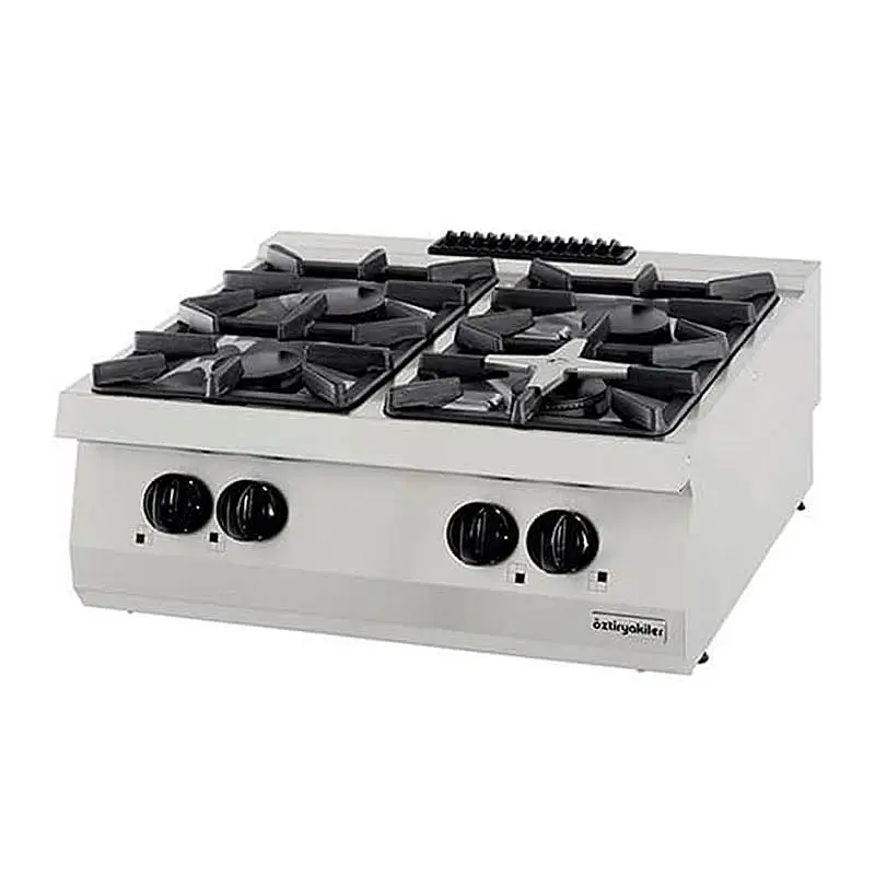 Öztiryakiler 700 Seri OSOG 8070 LP Dörtlü Set Üstü Ocak, 80x70x28 cm, Gazlı, 27 kW. - 1