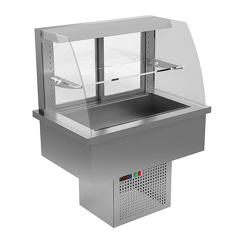Öztiryakiler Ankastre Mini Soğuk Self Servis Teşhir Dolabı, 180 Lt, 100 Kg. - Öztiryakiler