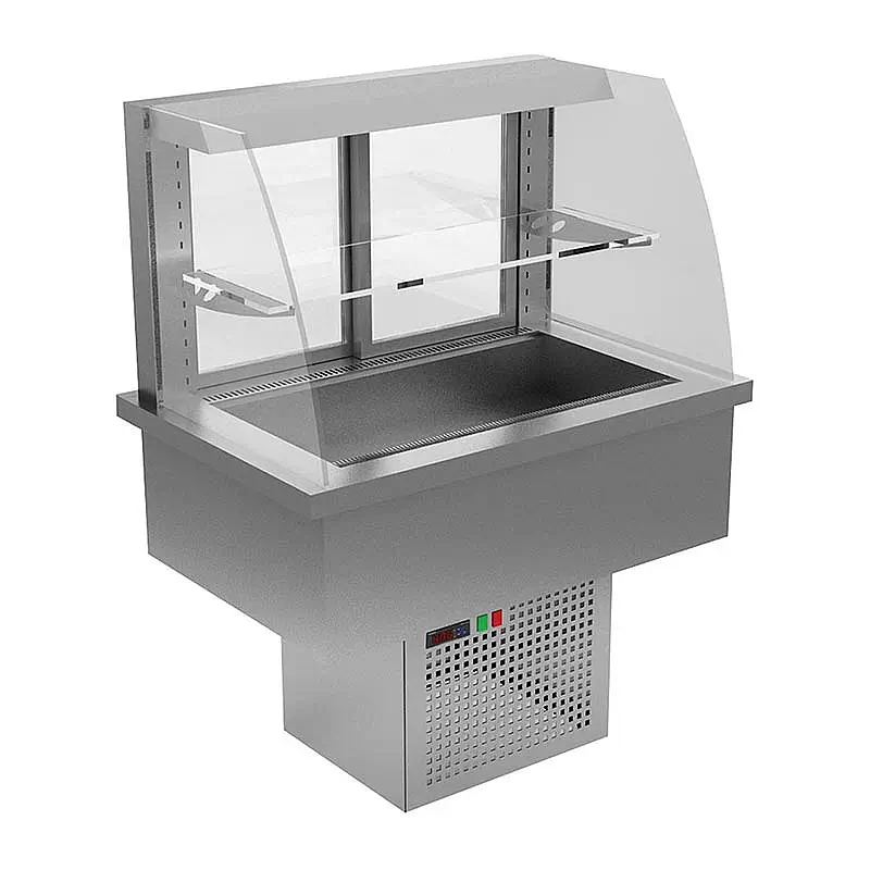 Öztiryakiler Ankastre Mini Soğuk Self Servis Teşhir Dolabı, 90 Lt, 50x60x115 cm. - 1