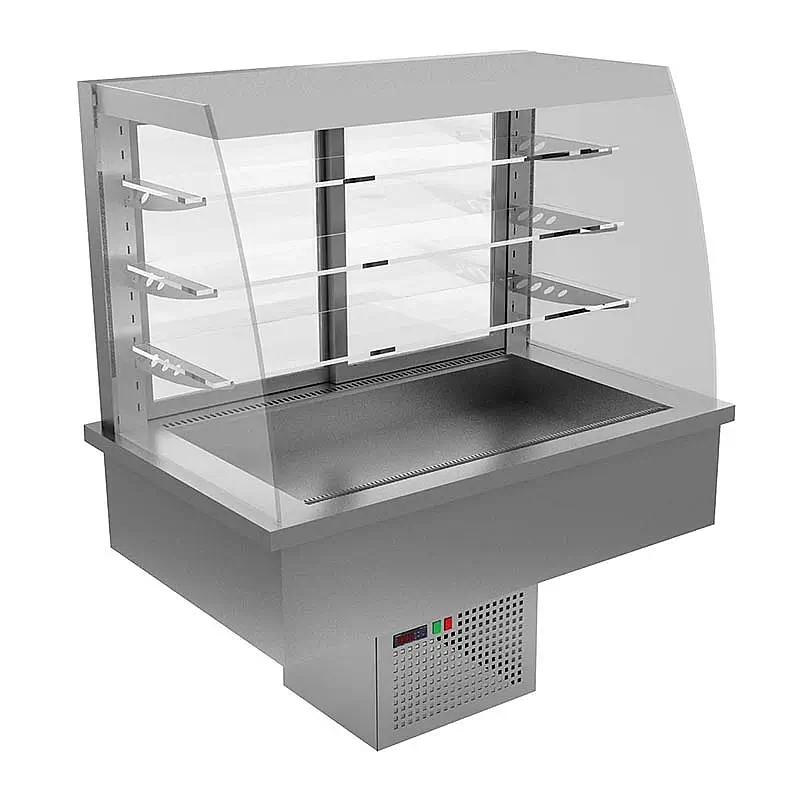 Öztiryakiler Ankastre Soğuk Self Servis Teşhir Dolabı, 580 Lt, 75x180x147 cm. - 1