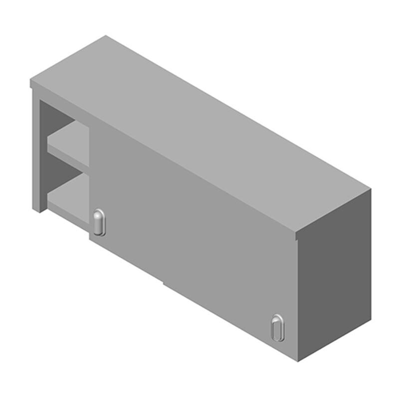 Öztiryakiler Ara Raflı Duvar Dolabı, Sürgü Kapılı, 190x40 cm - Öztiryakiler